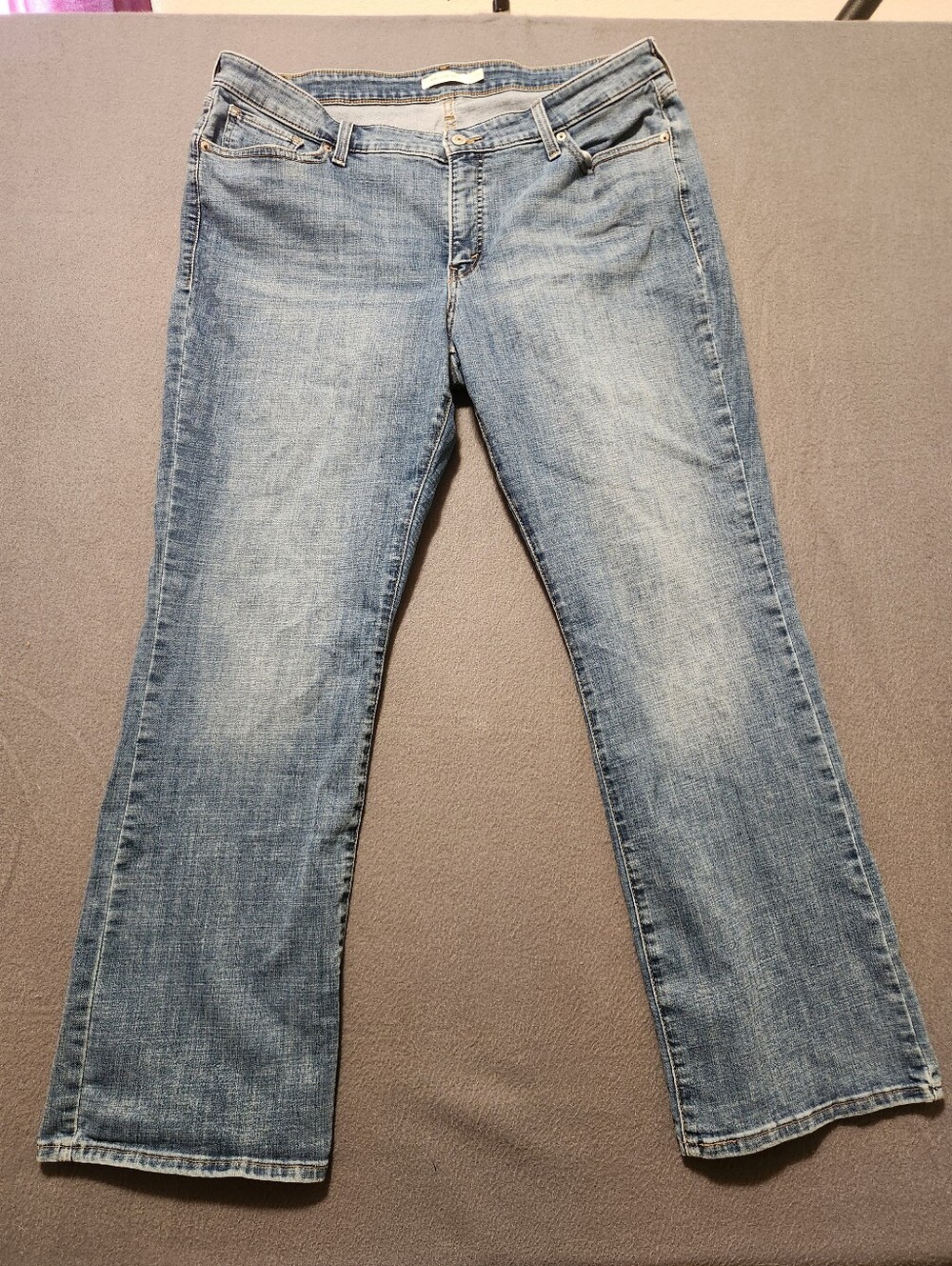 Levi's 415 Classic Boot Jeans Womens Size 20W Blue Light Wash Bootcut Plus